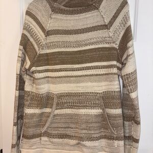 Striped Brown and Cream Hoodie